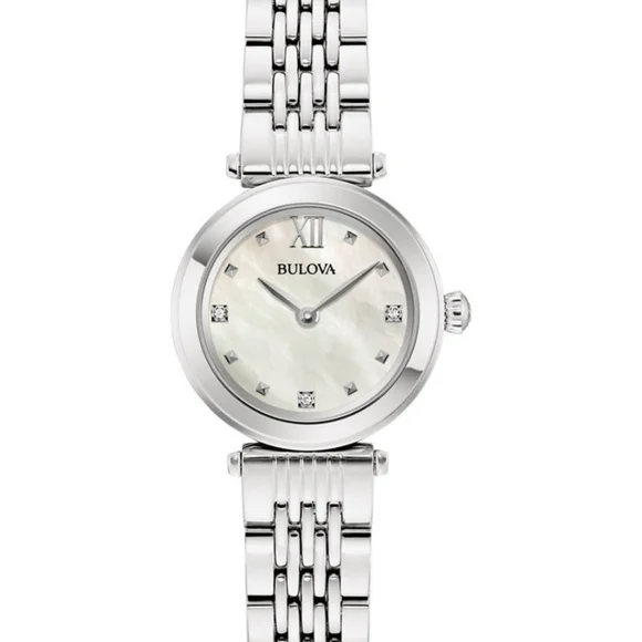 Nwt BULOVA With 3 Diamonds Womens Watch